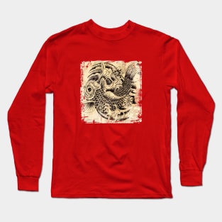 Grungy Koi Long Sleeve T-Shirt